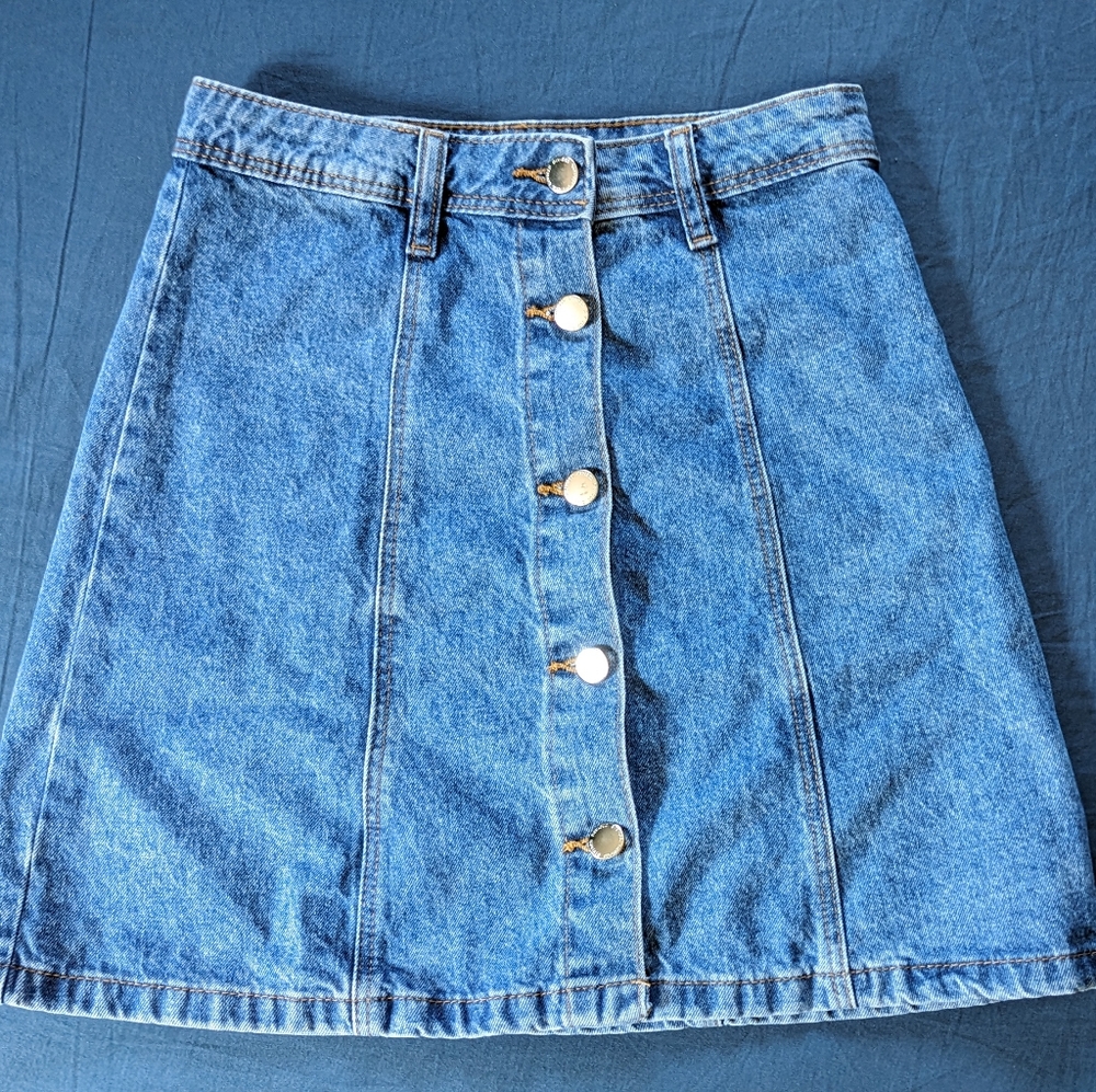Denim Mini Skirt Size 0/XS